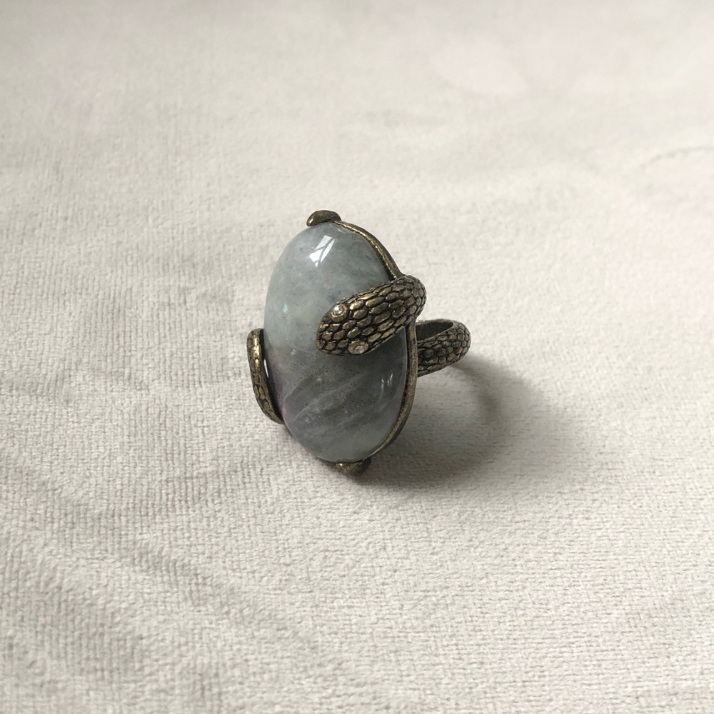 Snake & Stone Ring